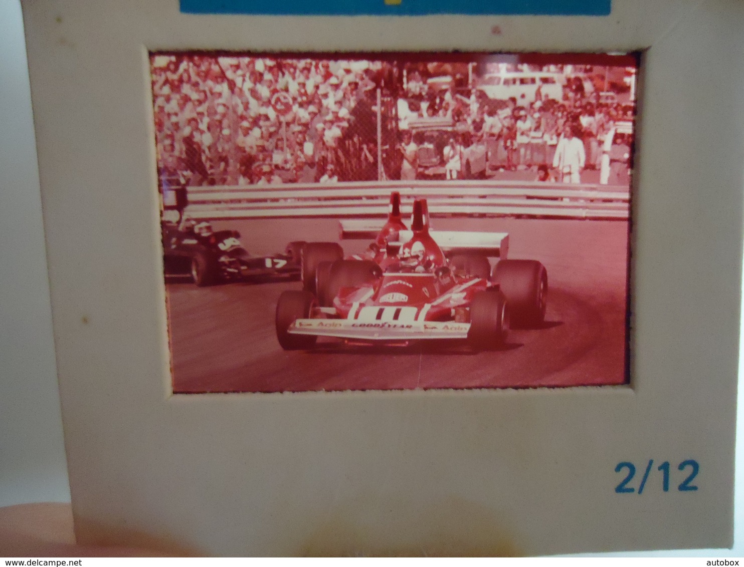 DIAPOSITIVE / SLIDE  CLAY REGAZZONI - FERRARI 312 - Grand Prix Formule 1 1974 - Diapositives
