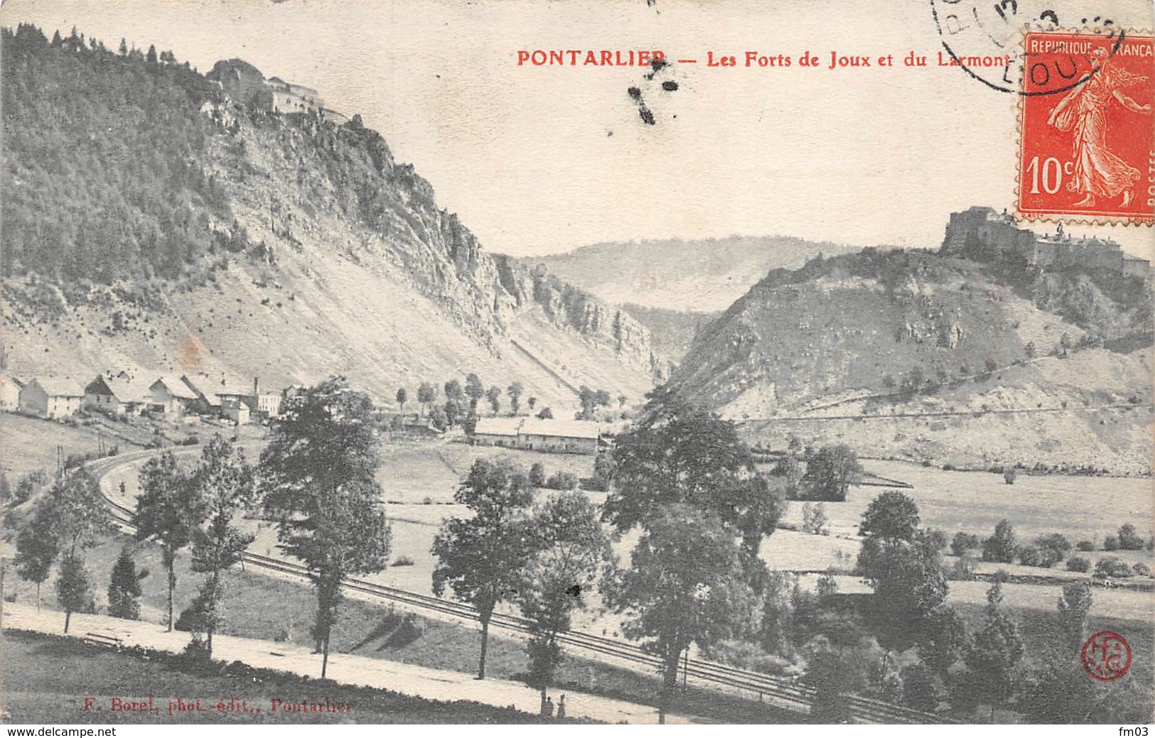 Pontarlier La Cluse Et Mijoux Voie Ferrée Sans Train Borel - Pontarlier