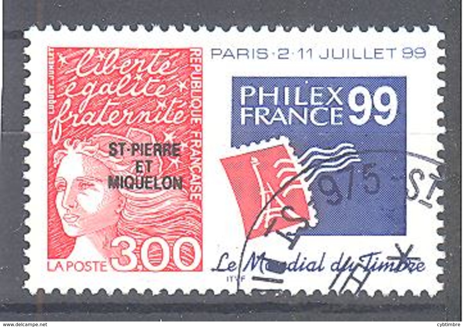 Saint Pierre Et Miquelon: Yvert N° 674°; Exposition Philatélique - Oblitérés