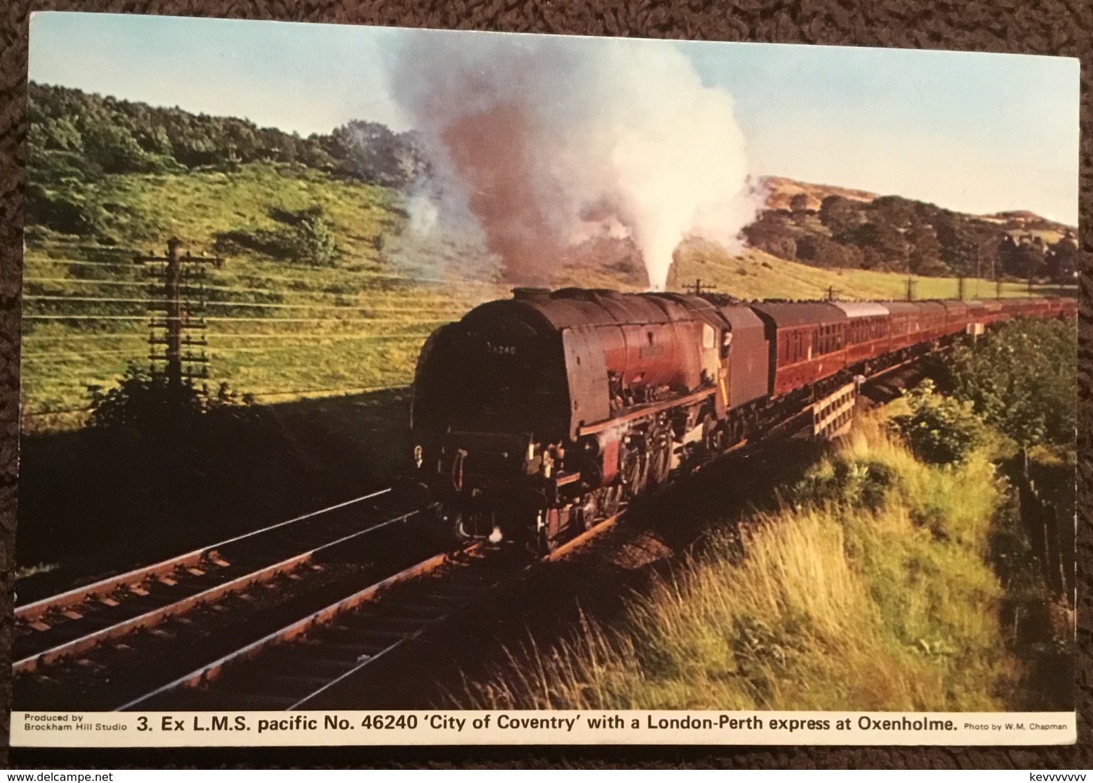 Ex L.M.S. Pacific No. 46240 ‘City Of Coventry’ With A London-Perth Express At Oxenholme - Trains