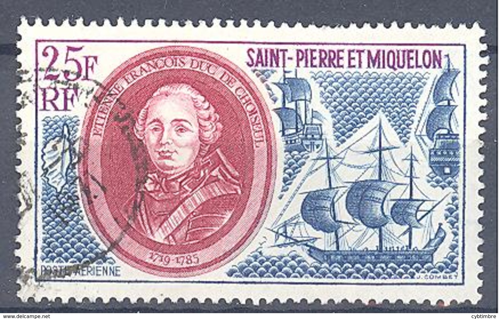 Saint Pierre Et Miquelon: Yvert N° A 50°; Choiseul - Usados