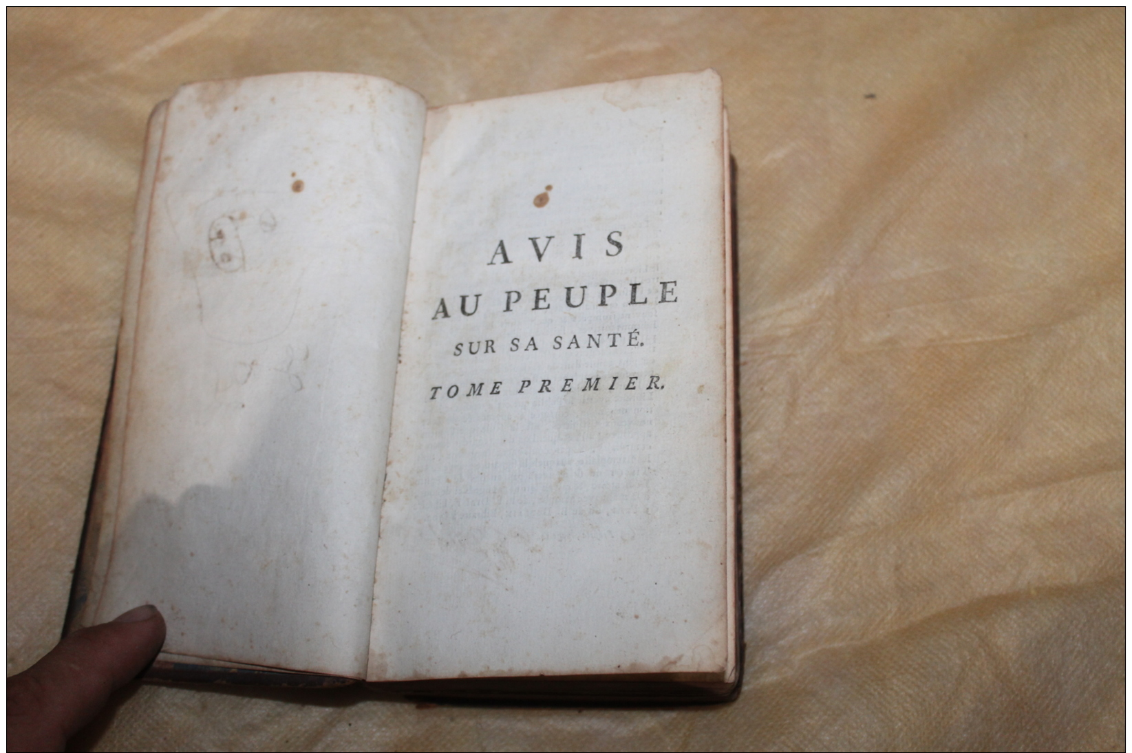 Avis Au Peuple Sur Sa Santé  Vers 1767 Tissot Tome 1 - 1701-1800