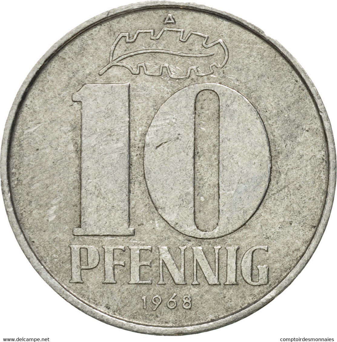 Monnaie, GERMAN-DEMOCRATIC REPUBLIC, 10 Pfennig, 1968, Berlin, TB+, Aluminium - 10 Pfennig