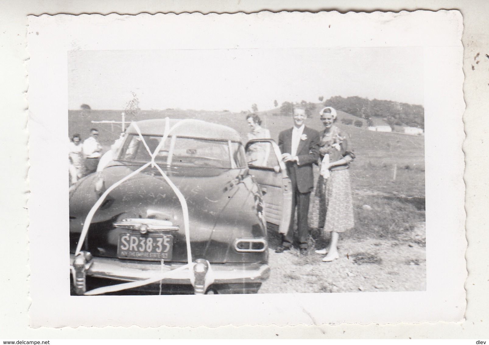 Old Timer - Mariage - Photo Originale Format 7 X 10 Cm - Automobiles