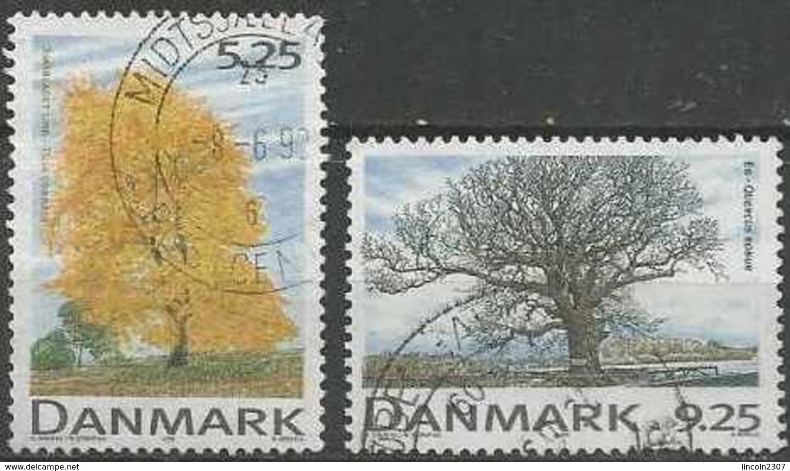 LSJP DENMARK NATURE TREES - Used Stamps