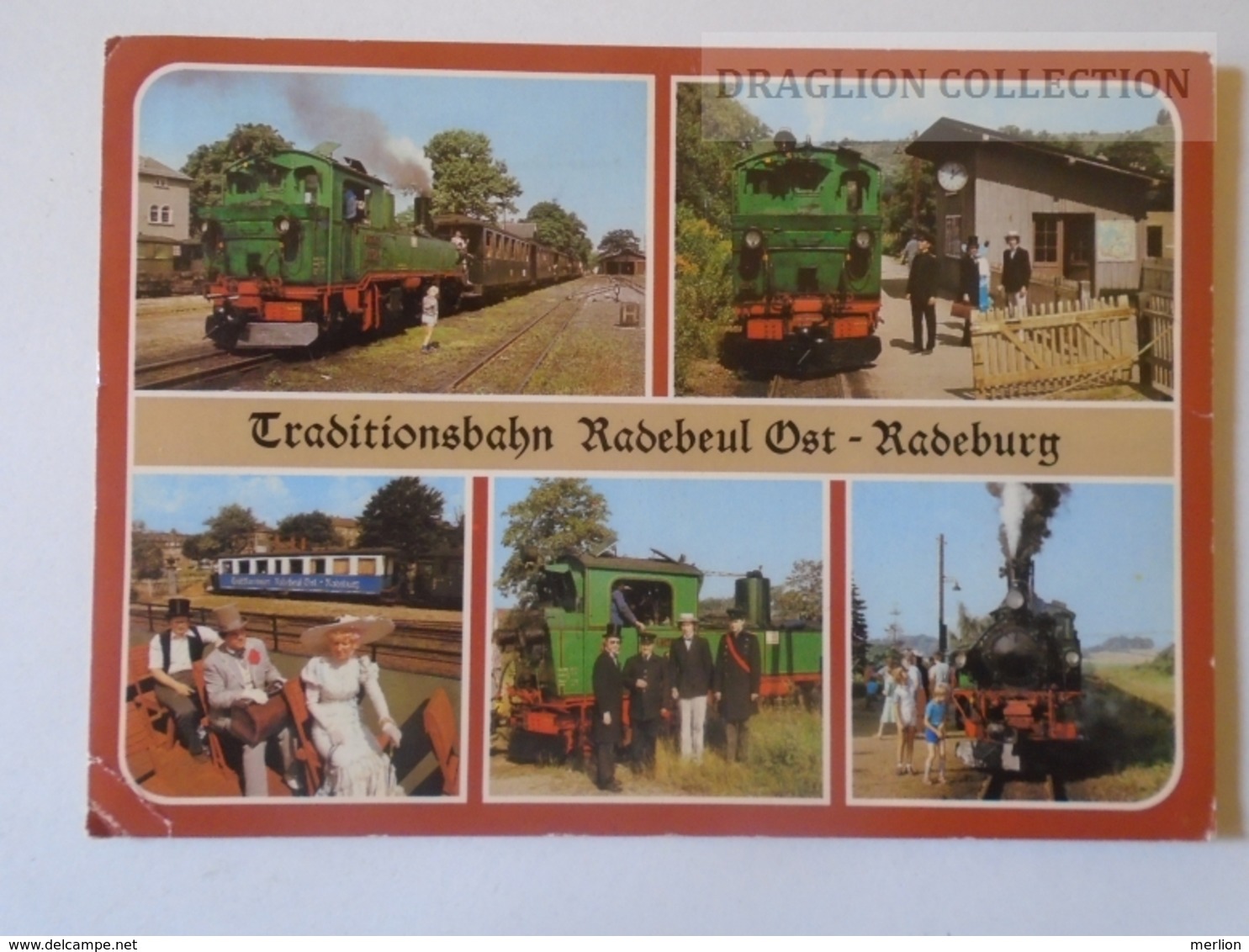 D160539 Radebeul Kr.Dresden  -railway Train -engine - Stamp Orangutan - Radebeul