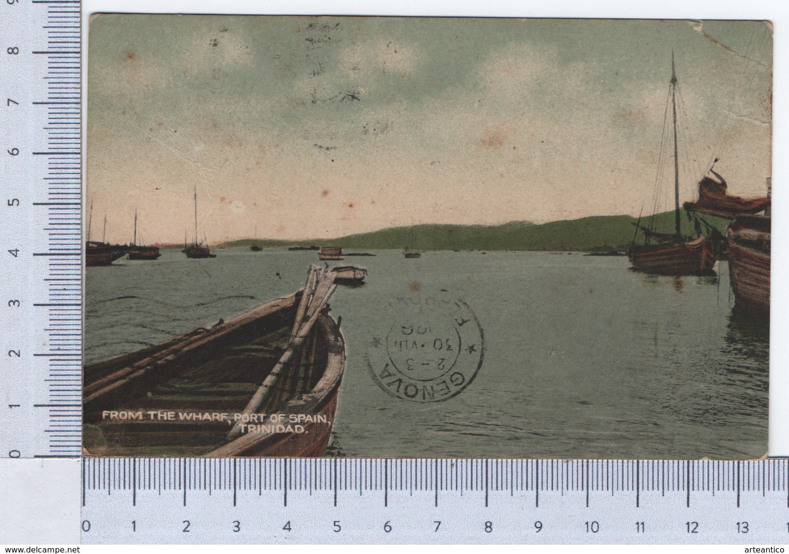 Trinidad ~ From The Wharf ~ Port Of Spain ~ 1920 ~ Davidson-Todd. LDT. Photo By Briant ~ Boats ~ Cromolitografia - Altri & Non Classificati