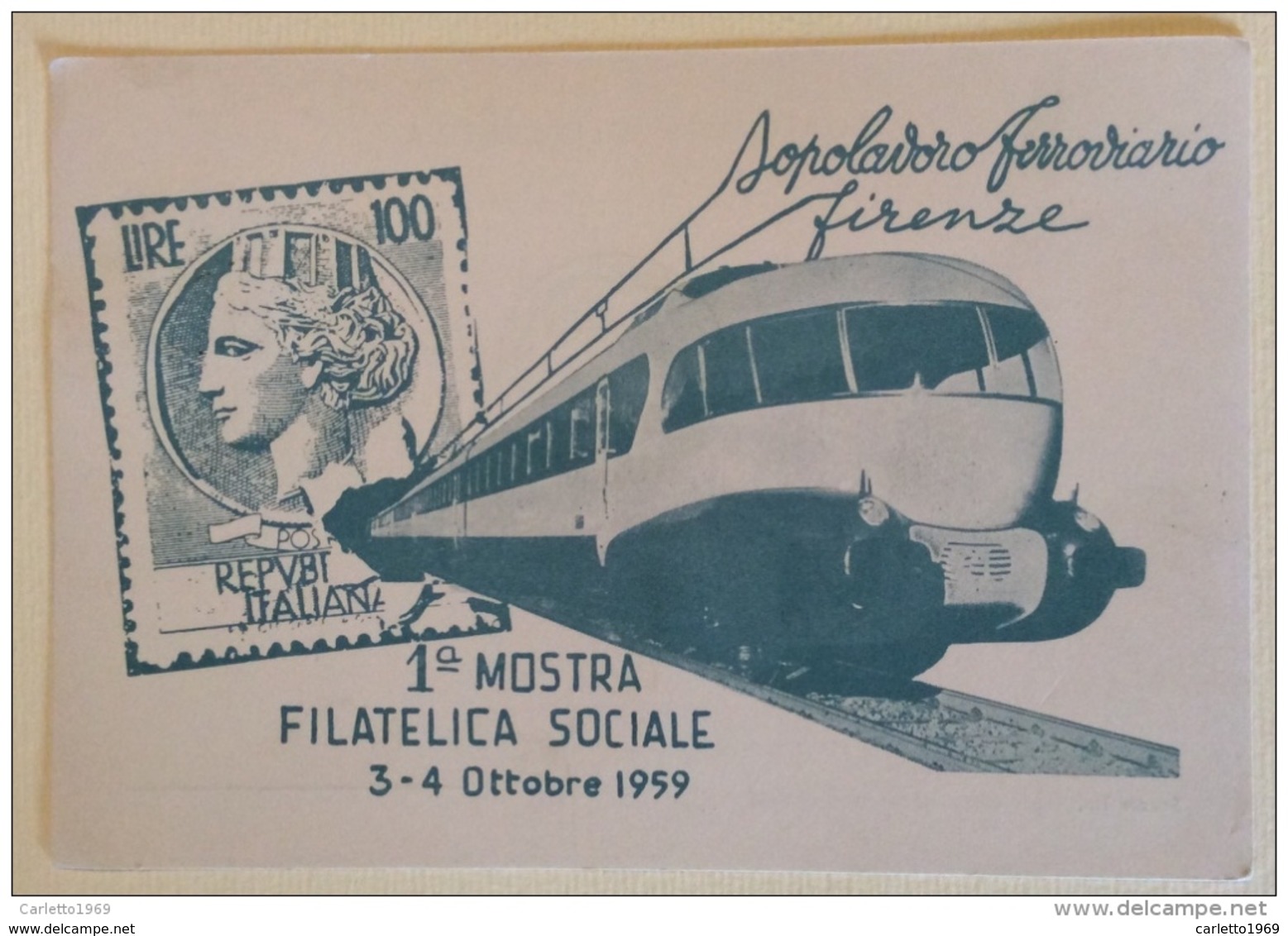 1 Mostra Filatelica Sociale 3/4 Ottobre 1959 - Esposizioni Filateliche