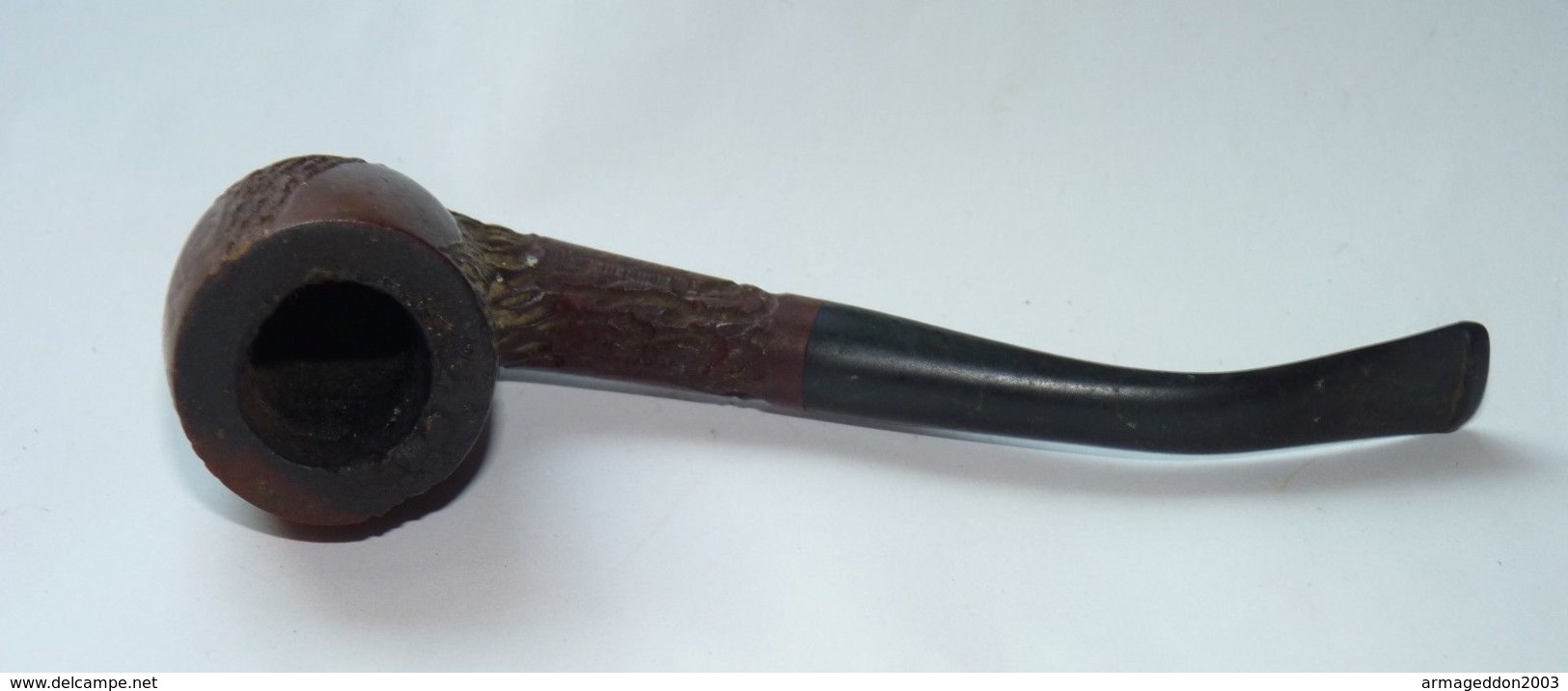 ANCIENNE VINTAGE PIPE DE BRUYERE SAINT CLAUDE LAMBOLEY CISELE  14 X 5 CM   VOIR PHOTOS - Pipes En Bruyère