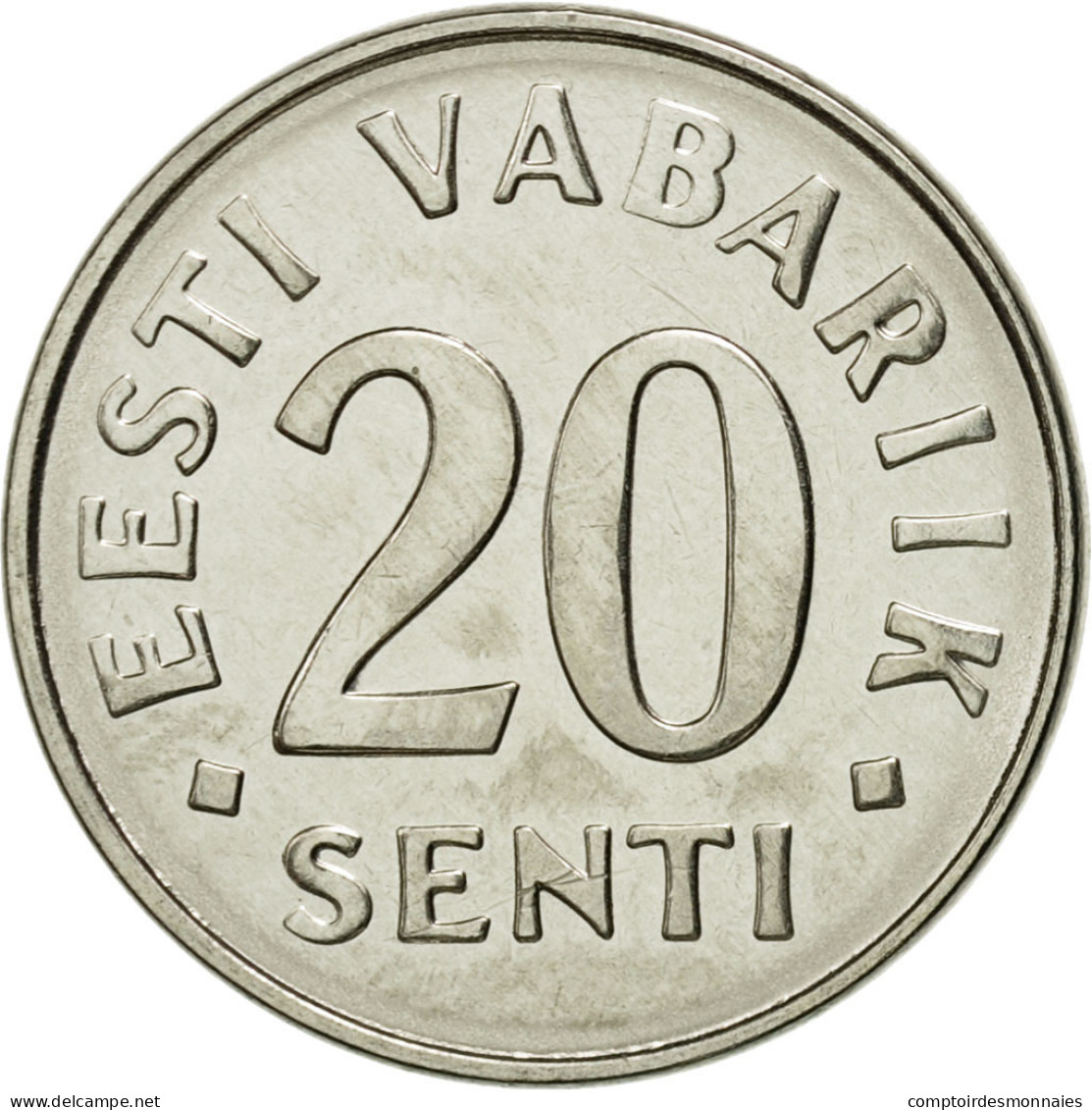 Monnaie, Estonia, 20 Senti, 2006, No Mint, SPL, Nickel Plated Steel, KM:23a - Estonia