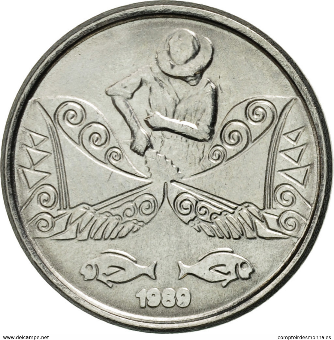 Monnaie, Brésil, 5 Centavos, 1989, TB+, Stainless Steel, KM:612 - Brésil