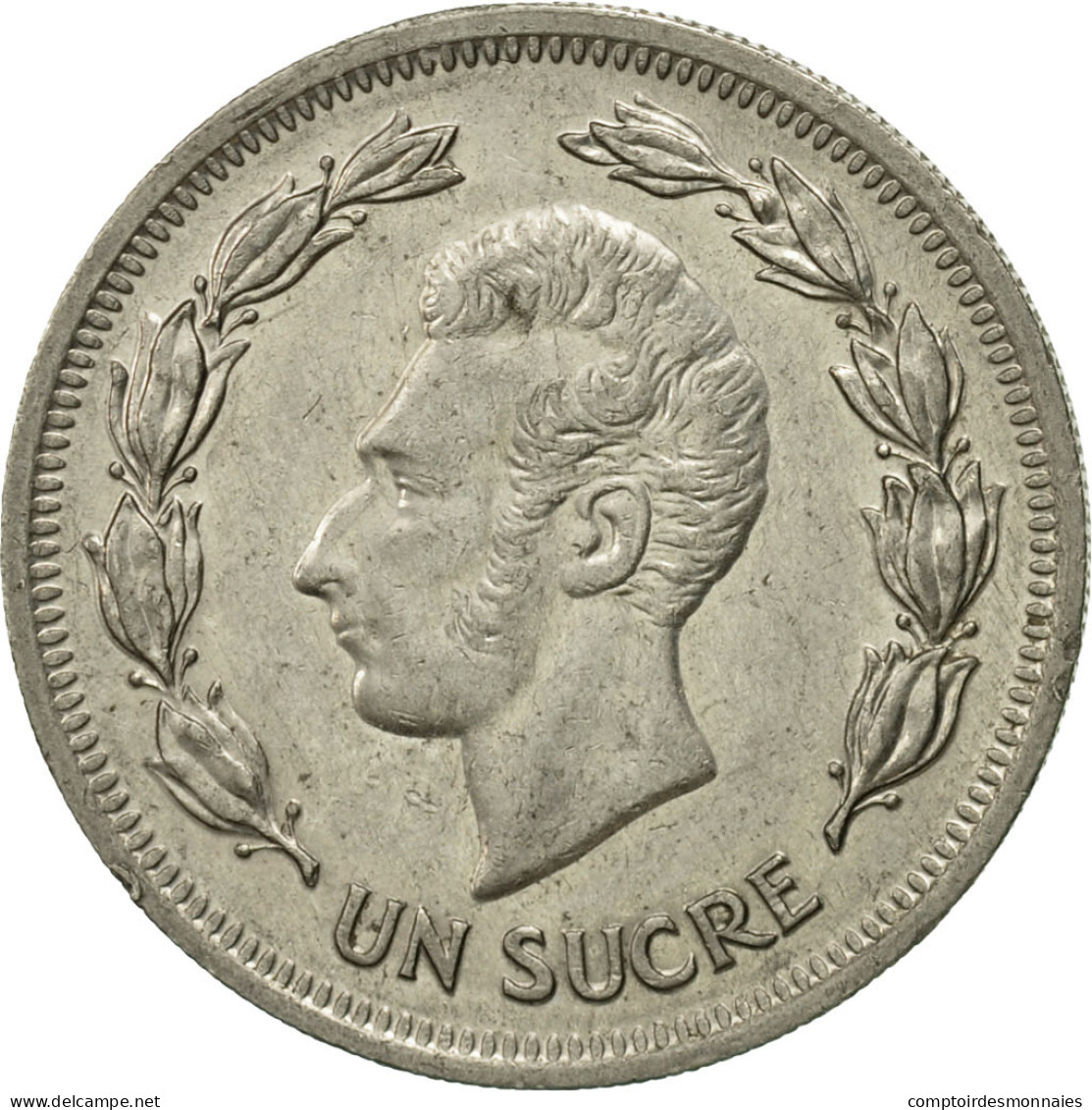 Monnaie, Équateur, Sucre, Un, 1977, TB+, Nickel Clad Steel, KM:83 - Ecuador