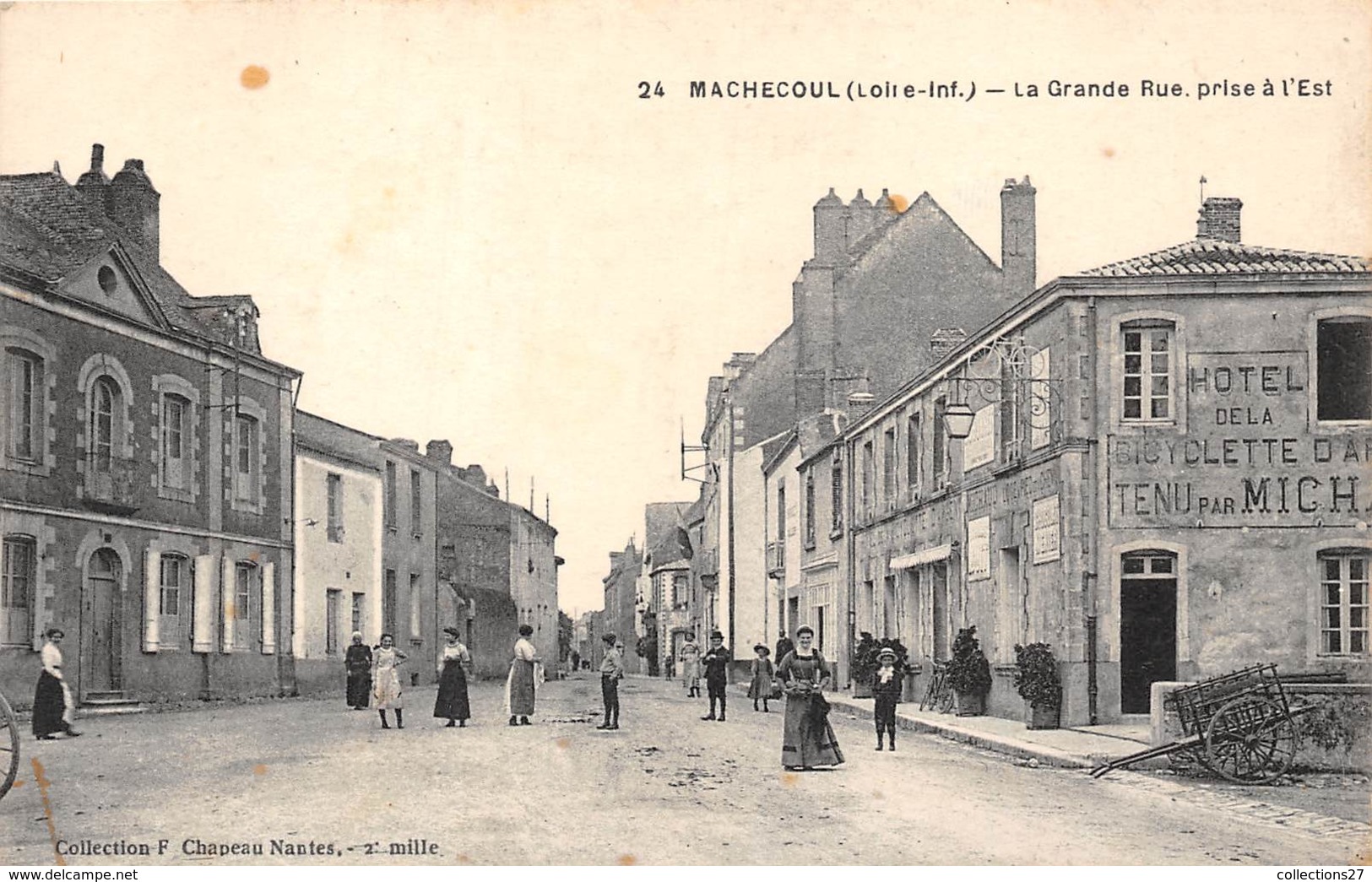 44-MARCHECOUL- LA GRANDE RUE PRISE A L'EST - Machecoul