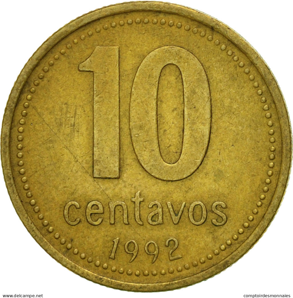 Monnaie, Argentine, 10 Centavos, 1992, TB+, Aluminum-Bronze, KM:107 - Argentina