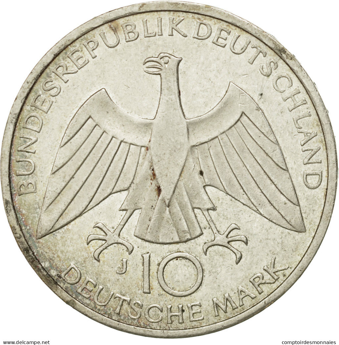 Monnaie, République Fédérale Allemande, 10 Mark, 1972, Hamburg, TB, Argent - Commémoratives