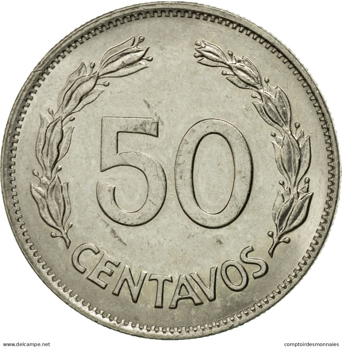 Monnaie, Équateur, 50 Centavos, Cincuenta, 1979, TTB, Nickel Clad Steel, KM:81 - Equateur