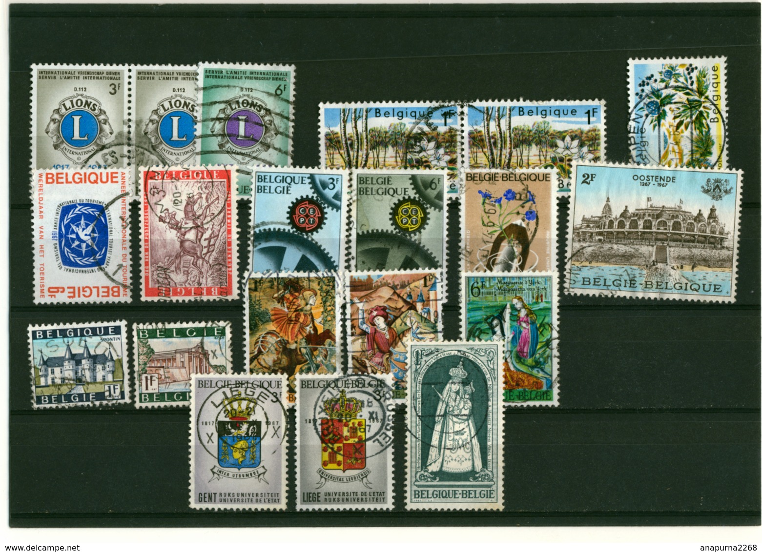 BELGIQUE   1967  TIMBRES OBLITÉRÉS - Used Stamps