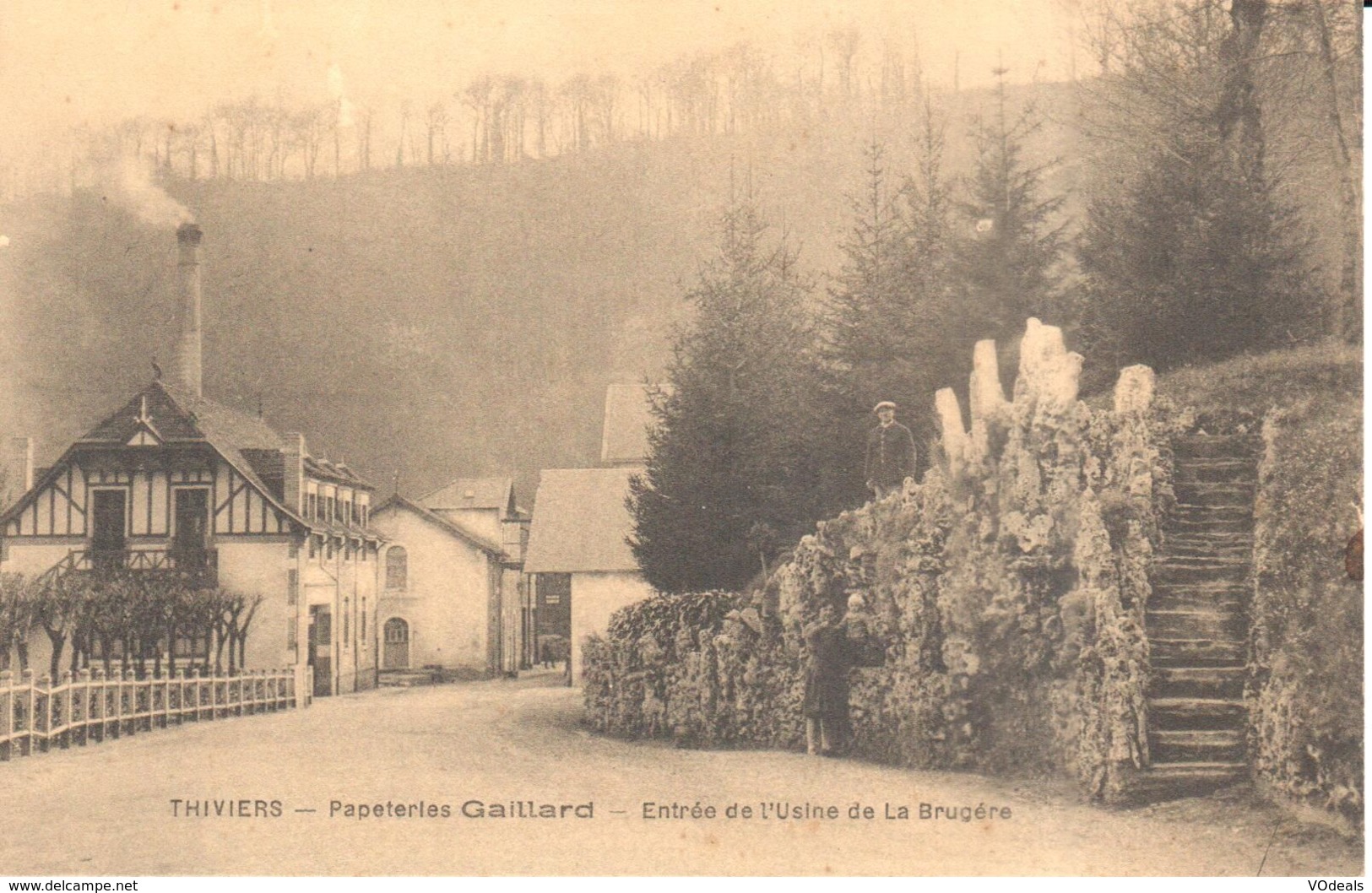 (24) Dordogne - Thiviers - Papeterie Gaillard - Entrée De L'usine De La Brugère - Thiviers