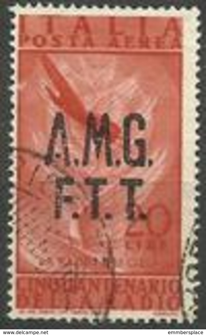 Trieste Zone A - 1947 Radio 50th Anniversary 20L FU  SG 61 Sc C9 - Airmail