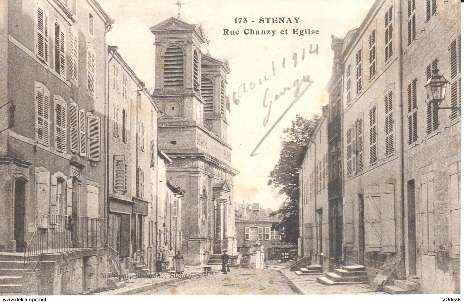 (55) Meuse - Stenay - Rue Chanzy Et Eglise - Stenay