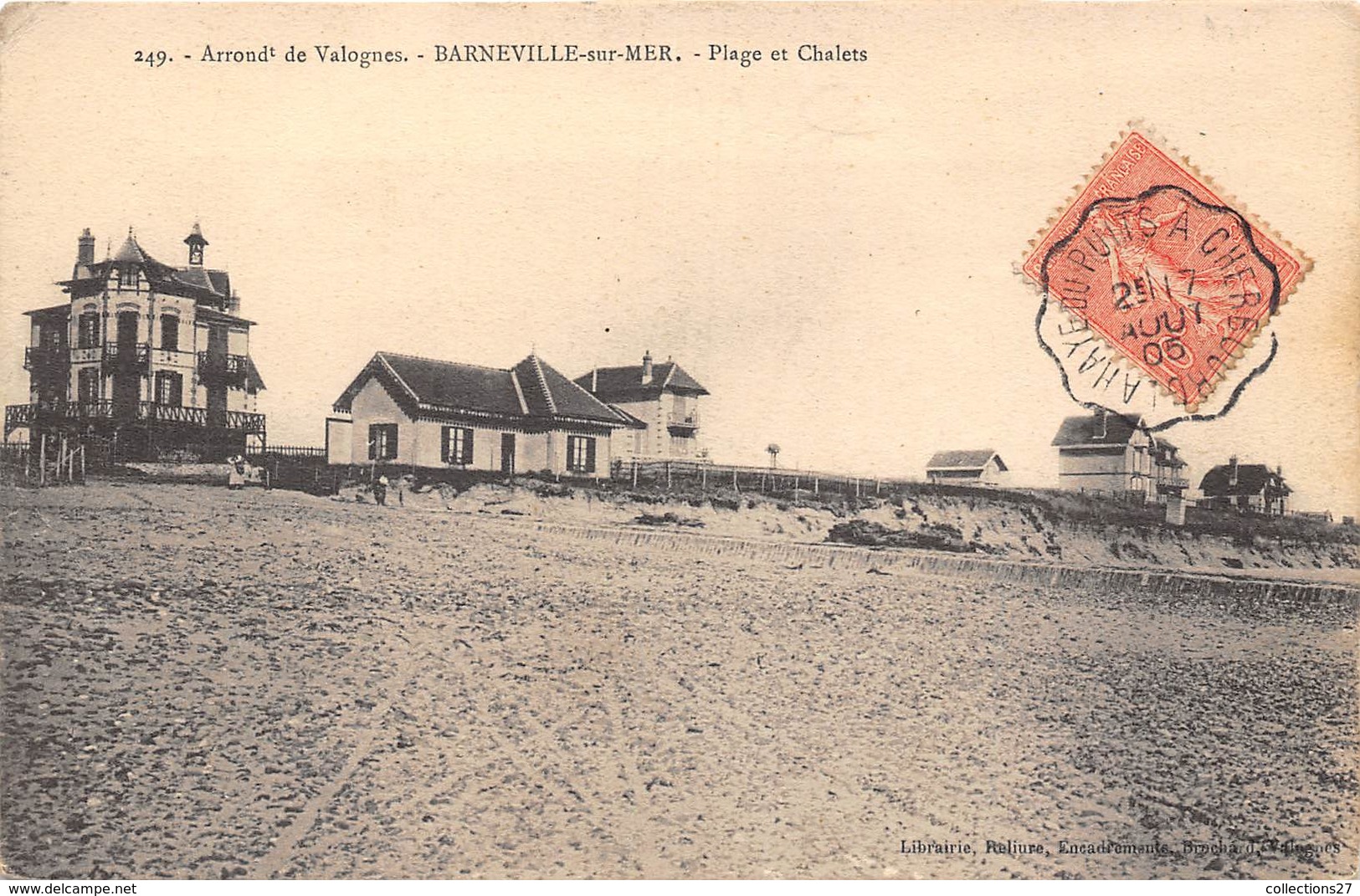 50-BARNEVILLE-SUR-MER- ADDONDt   DE VALOGNES- PLAGE ET CHÂLETS - Barneville