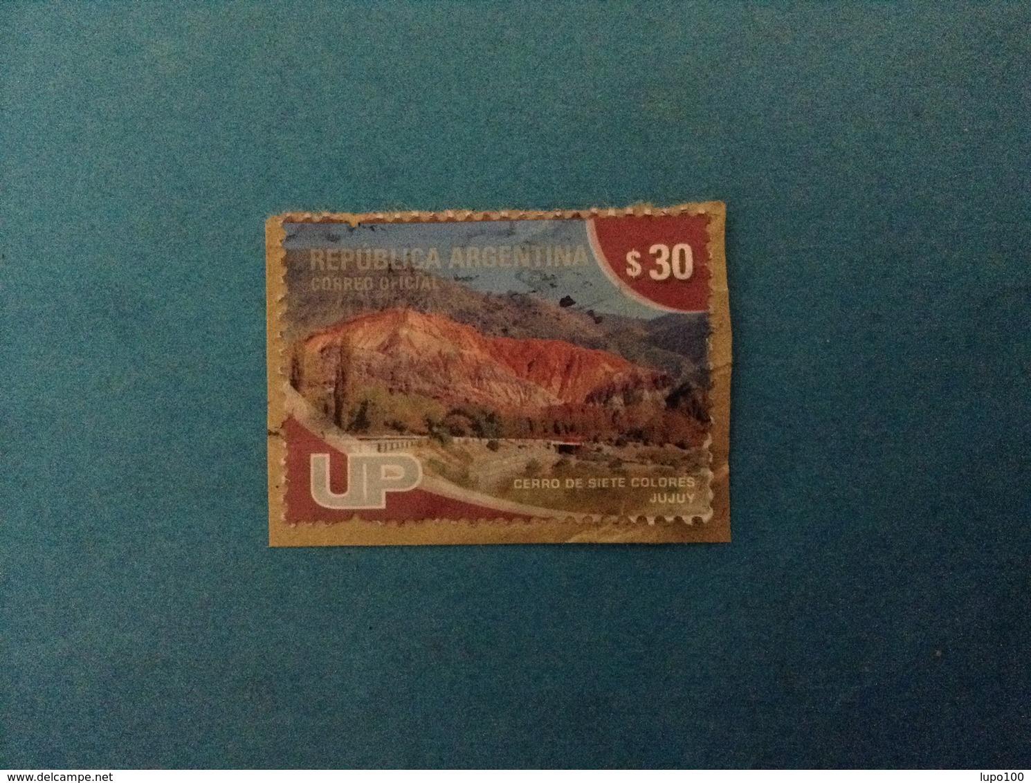 BRASILE BRASIL FRANCOBOLLO USATO STAMP USED - TURISMO CERRO DE SIETE COLORES JUJUY $ 30 - Usati