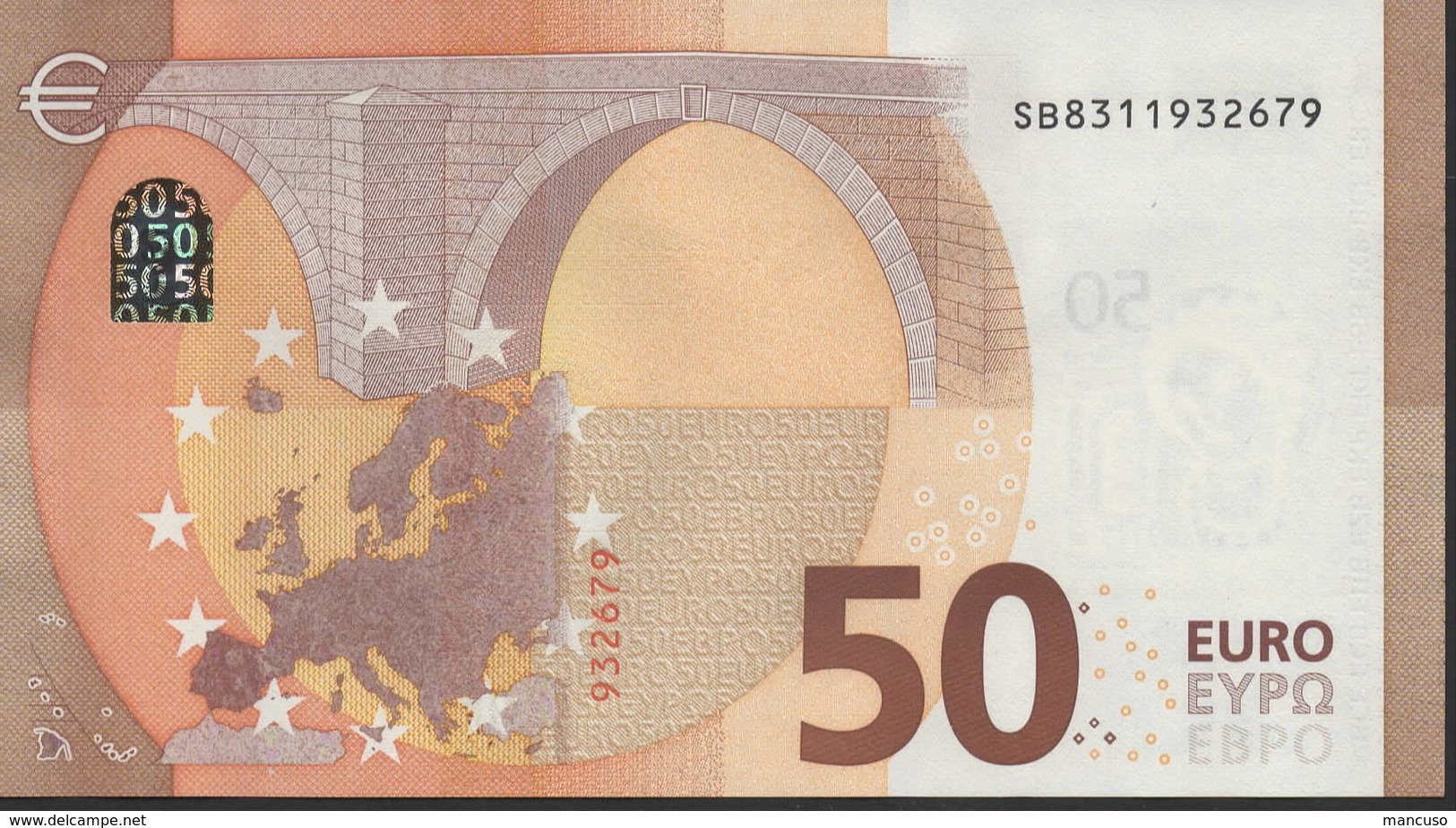 50 EURO ITALIA  SB  S014  Ch. "31"  - DRAGHI   UNC - 50 Euro