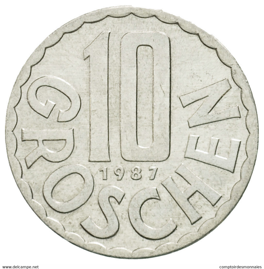 Monnaie, Autriche, 10 Groschen, 1987, Vienna, TB+, Aluminium, KM:2878 - Autriche