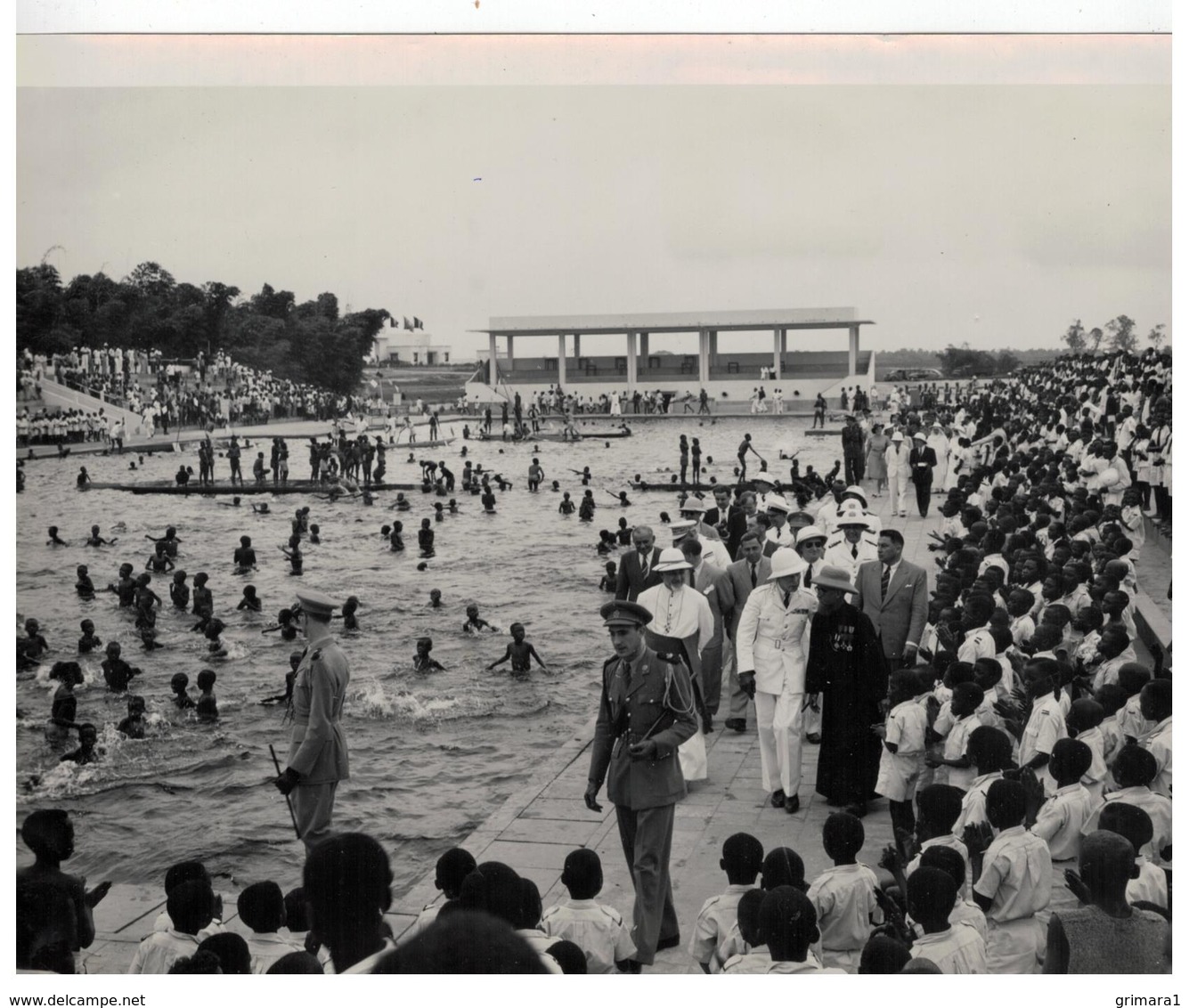 Le Voyage De SAR Le Prince Régent Au Congo Belge Léopoldville 1947, (originele Foto A.Da Cruz 24x18cm) - Congo Belge