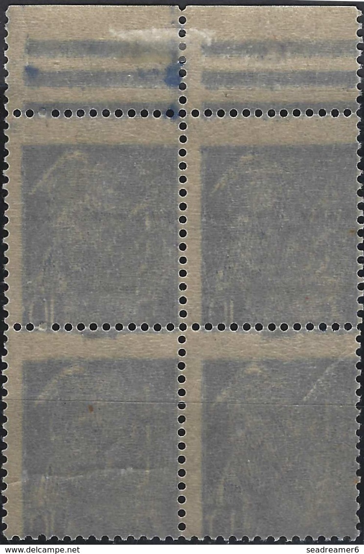 France Mercure N°546** 10c Bloc De 4 Variété De Piquage Très Décalé & D'encrage, Spectaculaire...TTB - Unused Stamps