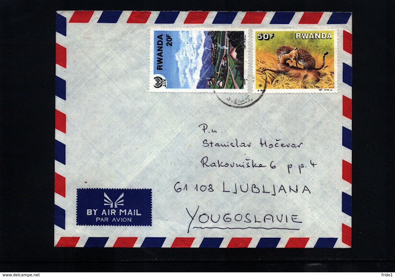 Rwanda Interesting Airmail Letter - Otros & Sin Clasificación