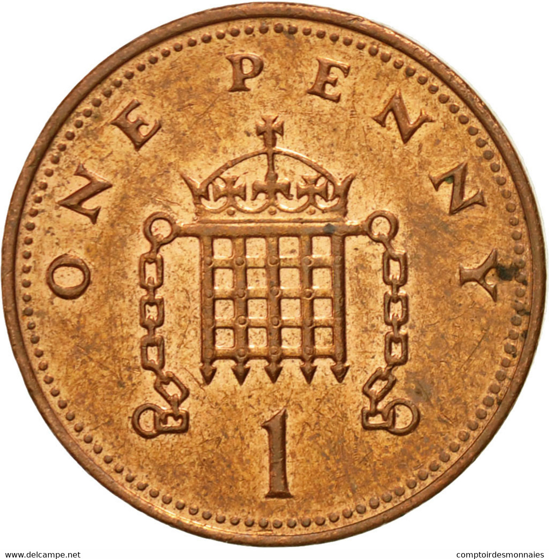 Monnaie, Grande-Bretagne, Elizabeth II, Penny, 2006, TTB, Copper Plated Steel - 1 Penny & 1 New Penny