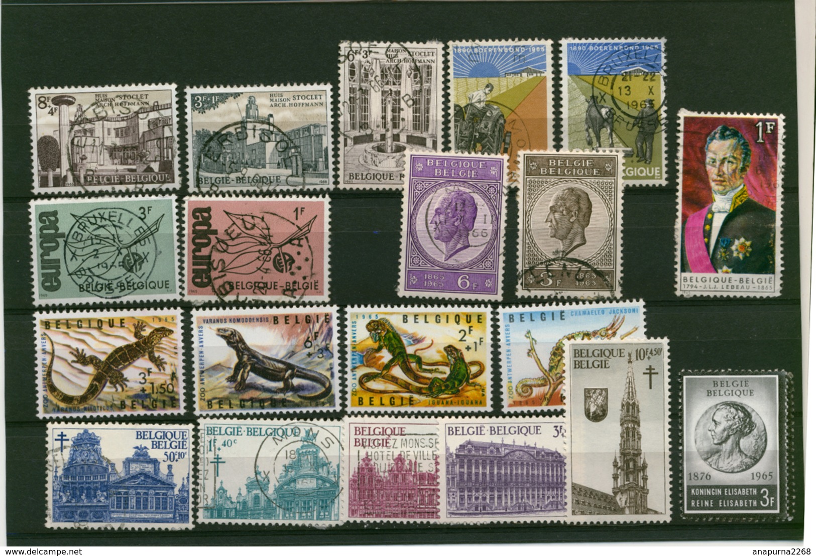 BELGIQUE   1965    NOMBREUX TIMBRES OBLITERES - Used Stamps