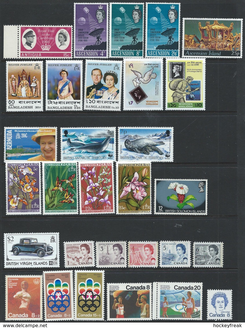 British Commonwealth Countries A To Z - 303 MNH (50 X Sets/sheets) & 18 X HM (1 X Set) Cat £170++ See Description Below - Lots & Kiloware (mixtures) - Max. 999 Stamps