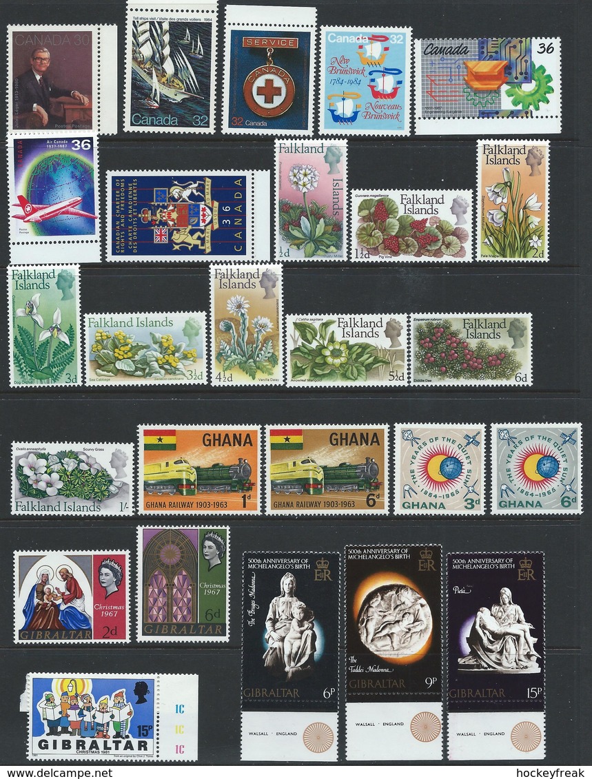 British Commonwealth Countries A To Z - 303 MNH (50 X Sets/sheets) & 18 X HM (1 X Set) Cat £170++ See Description Below - Lots & Kiloware (mixtures) - Max. 999 Stamps