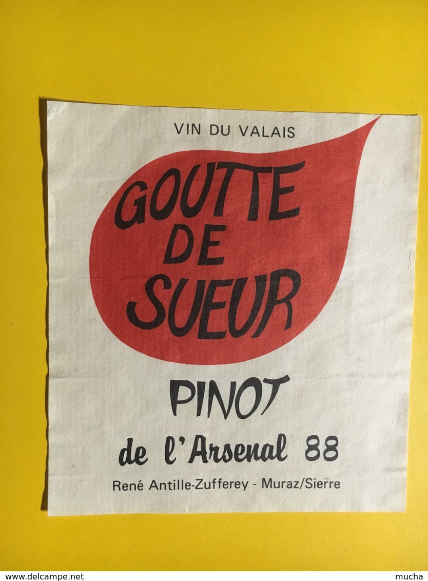 8708 - Goutte De Sueur Pinot De L'Arsenal 1988 Suisse - Militär