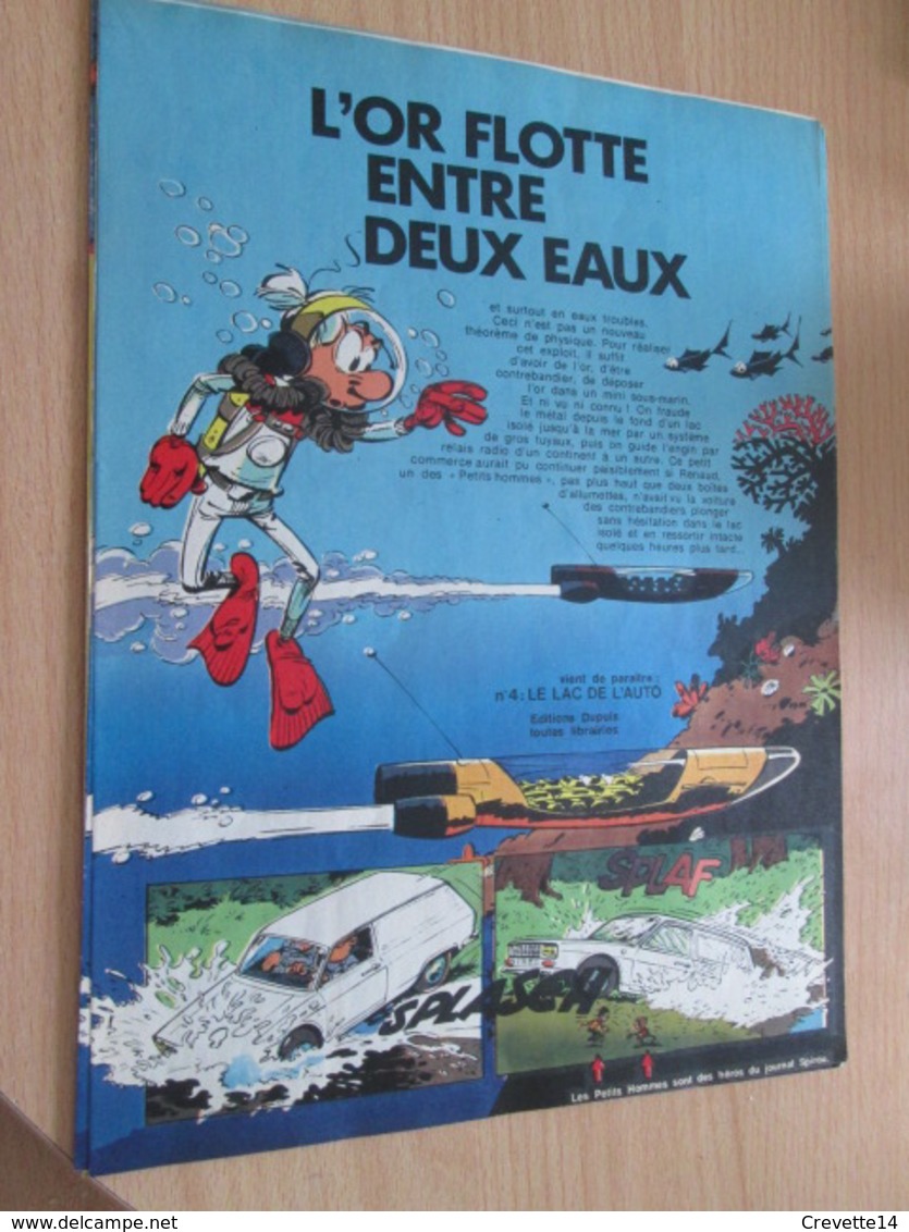 CLI518 :  Page PUB A4 Spirou Années 60/70 Avec Nouvel Album Paru De La Série LES PETITS HOMMES - Petits Hommes, Les