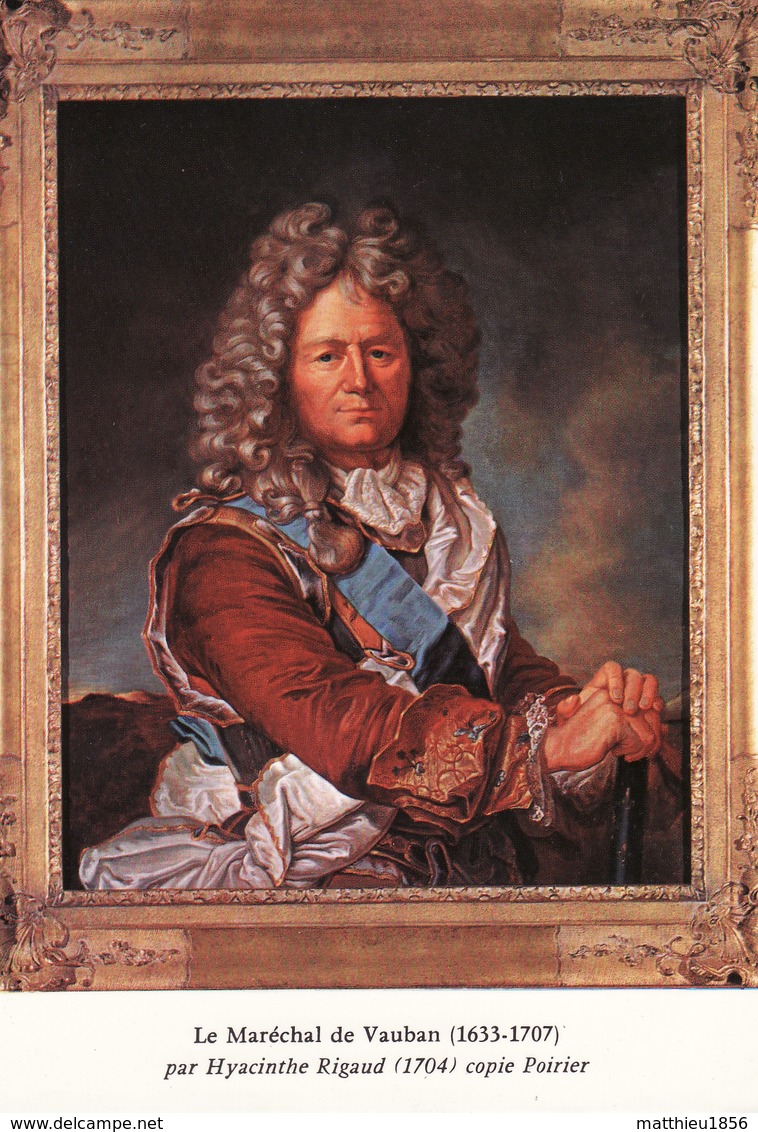 CPSM Château De BAZOCHES-DU-MORVAN - Portrait Du Maréchal De Vauban (A197) - Bazoches