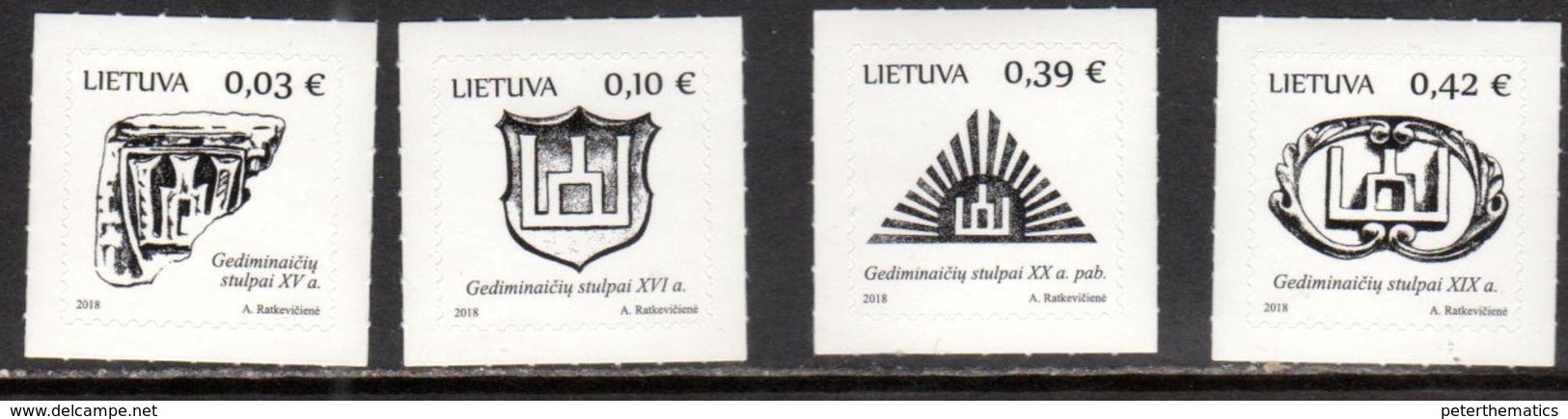 LITHUANIA, 2018, MNH, STATE SYMBOLS,4v - Stamps