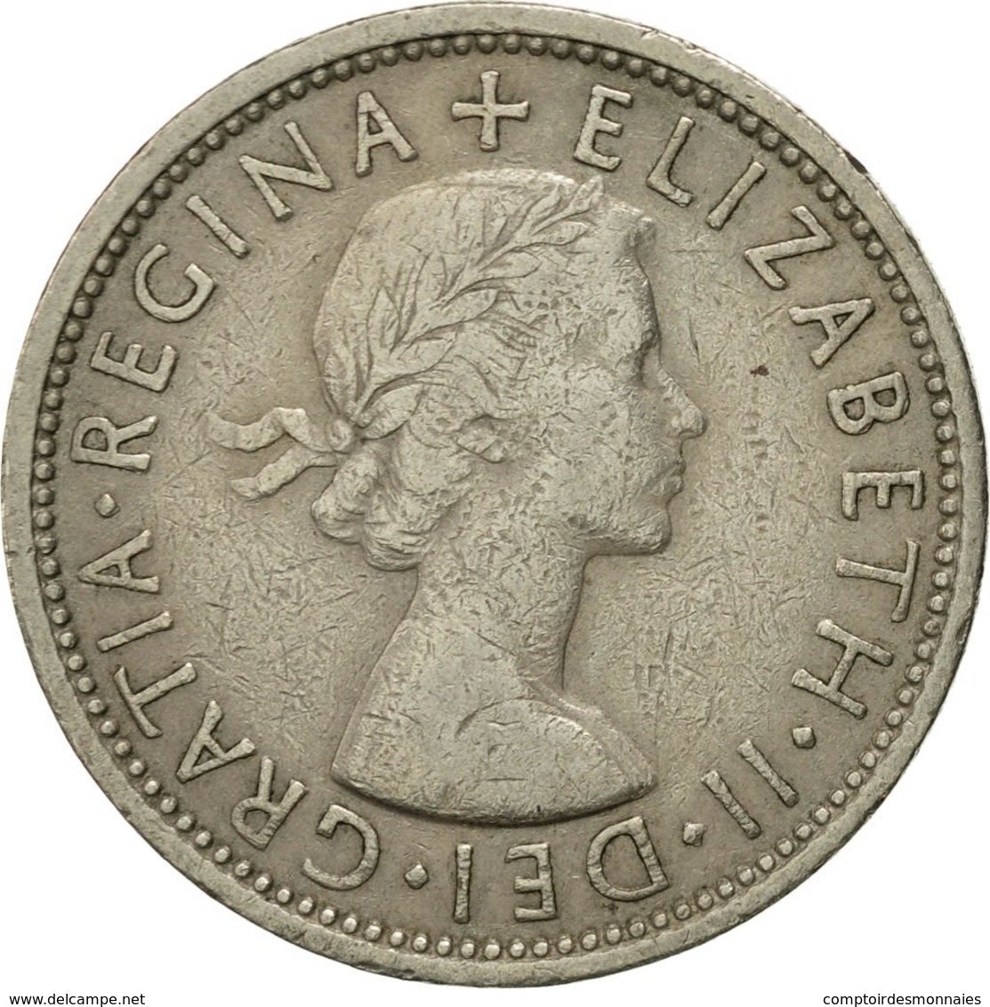 Monnaie, Grande-Bretagne, Elizabeth II, Florin, Two Shillings, 1966, TB+ - J. 1 Florin / 2 Schillings