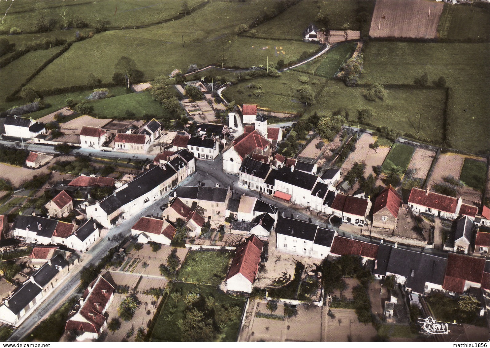 CPSM 1972 SAINT-AUBIN-LES-FORGES - Vue Générale Aérienne (A197) - Pontarlier