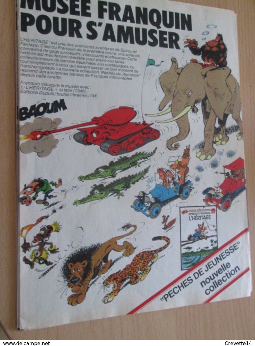 CLI518 :  Page PUB A4 Spirou Années 60/70 Sortie D'un Nouvel Album De FRANQUIN - Franquin