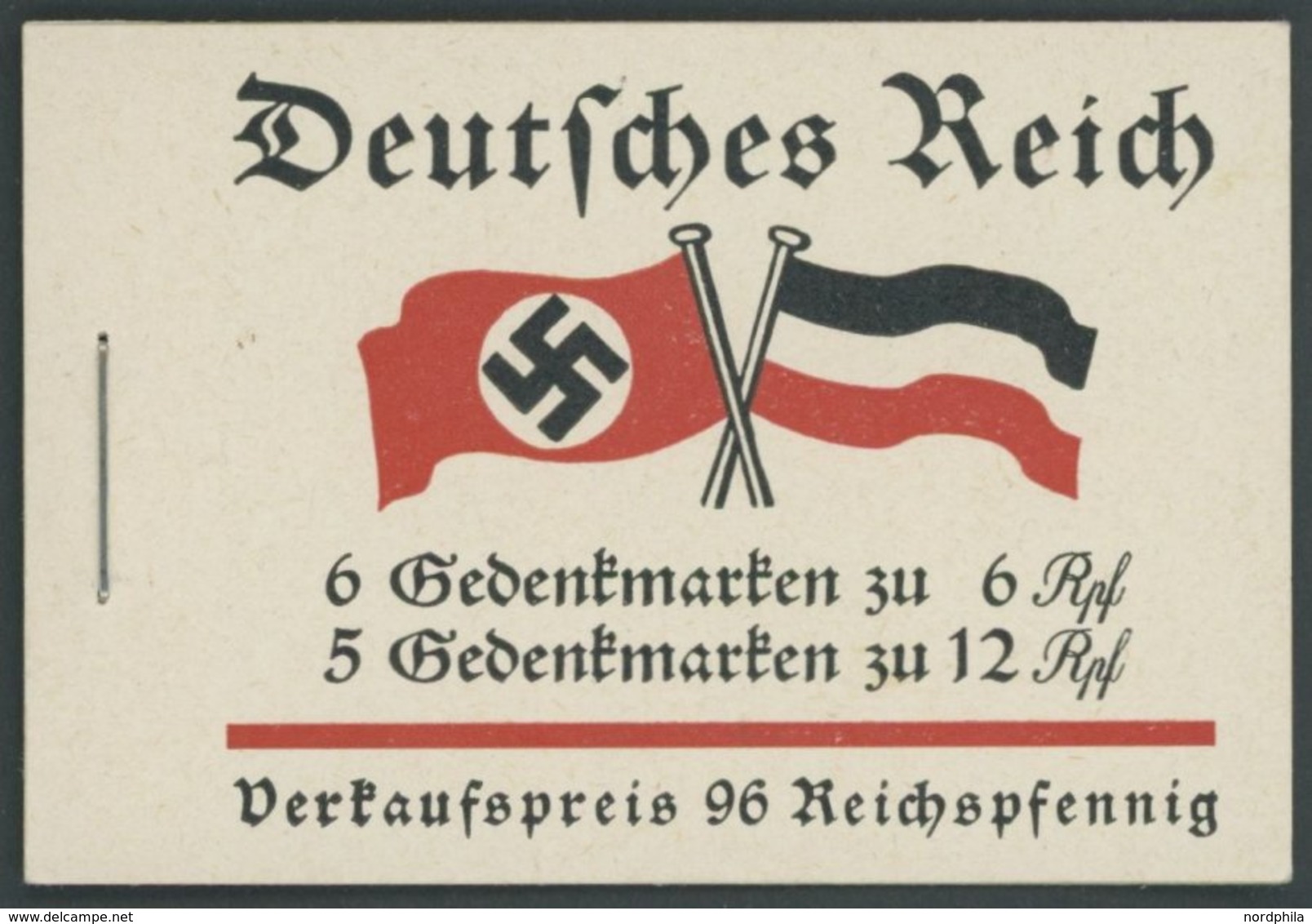 ZUSAMMENDRUCKE MH 32.4.1 **, 1933, Markenheftchen Fridericus Mit Heftchenblatt 74B 1.2.!, Pracht - Zusammendrucke