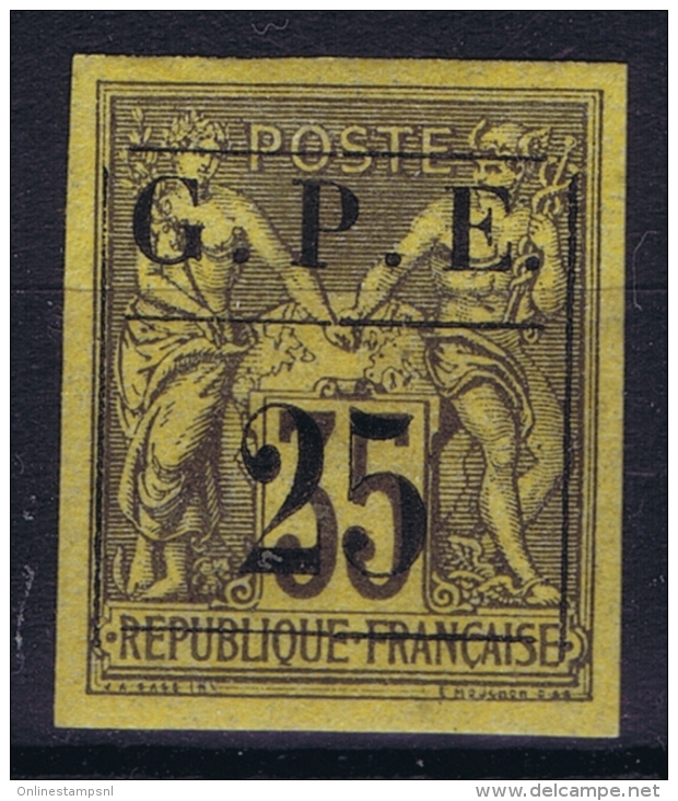 Guadeloupe: Yv 2b  Gros 5  MH/* Flz/ Charniere  1884 - Nuevos