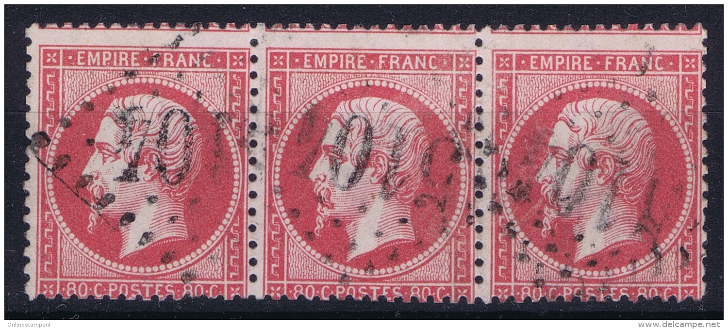 Colonies Francaises : GC 5104 Chine Shanghai  Yv 24 - Napoléon III.