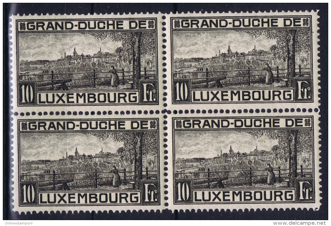 Luxembourg : Mi Nr 143 As Four Block  Postfrisch/neuf Sans Charniere /MNH/** 1923 - Ongebruikt