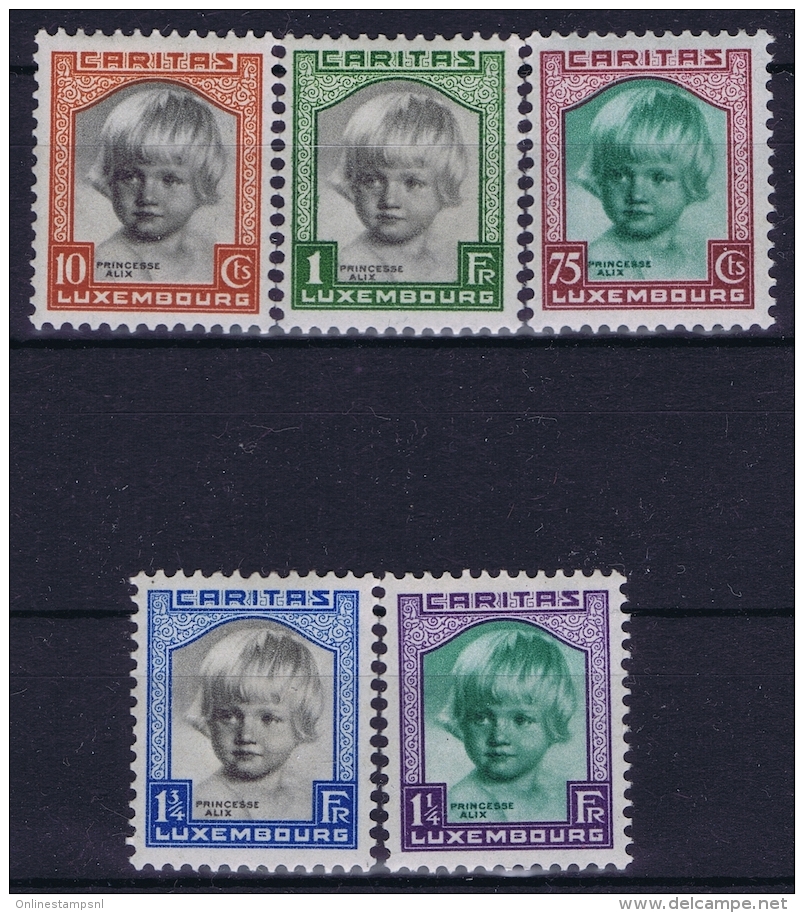 Luxembourg : Mi Nr 240 - 244 MH/* Flz/ Charniere  1931 - Unused Stamps