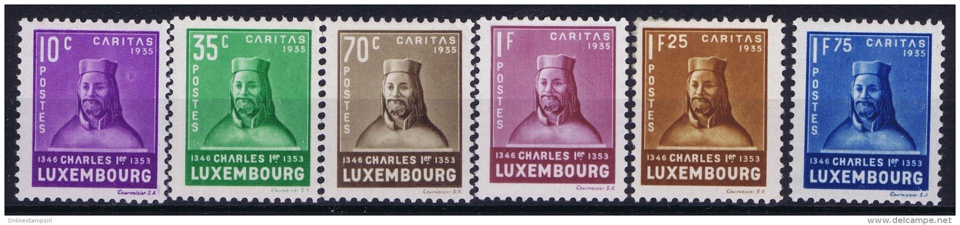 Luxembourg : Mi Nr 284 - 289 MH/* Flz/ Charniere  1935 - Nuovi