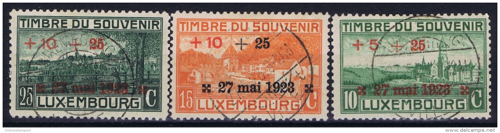 Luxembourg : Mi Nr 144 - 146 1923 Obl./Gestempelt/used - Used Stamps