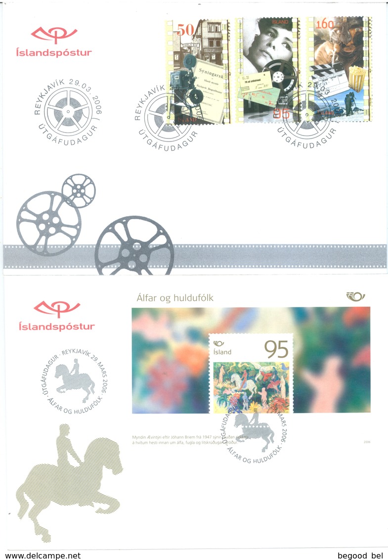 ISLAND  - FDC - YEAR 2006 COMPLETE SET 17 FDC's - Lot 17766 - QUOTATION  MICHEL 94.00 EUR - Colecciones & Series